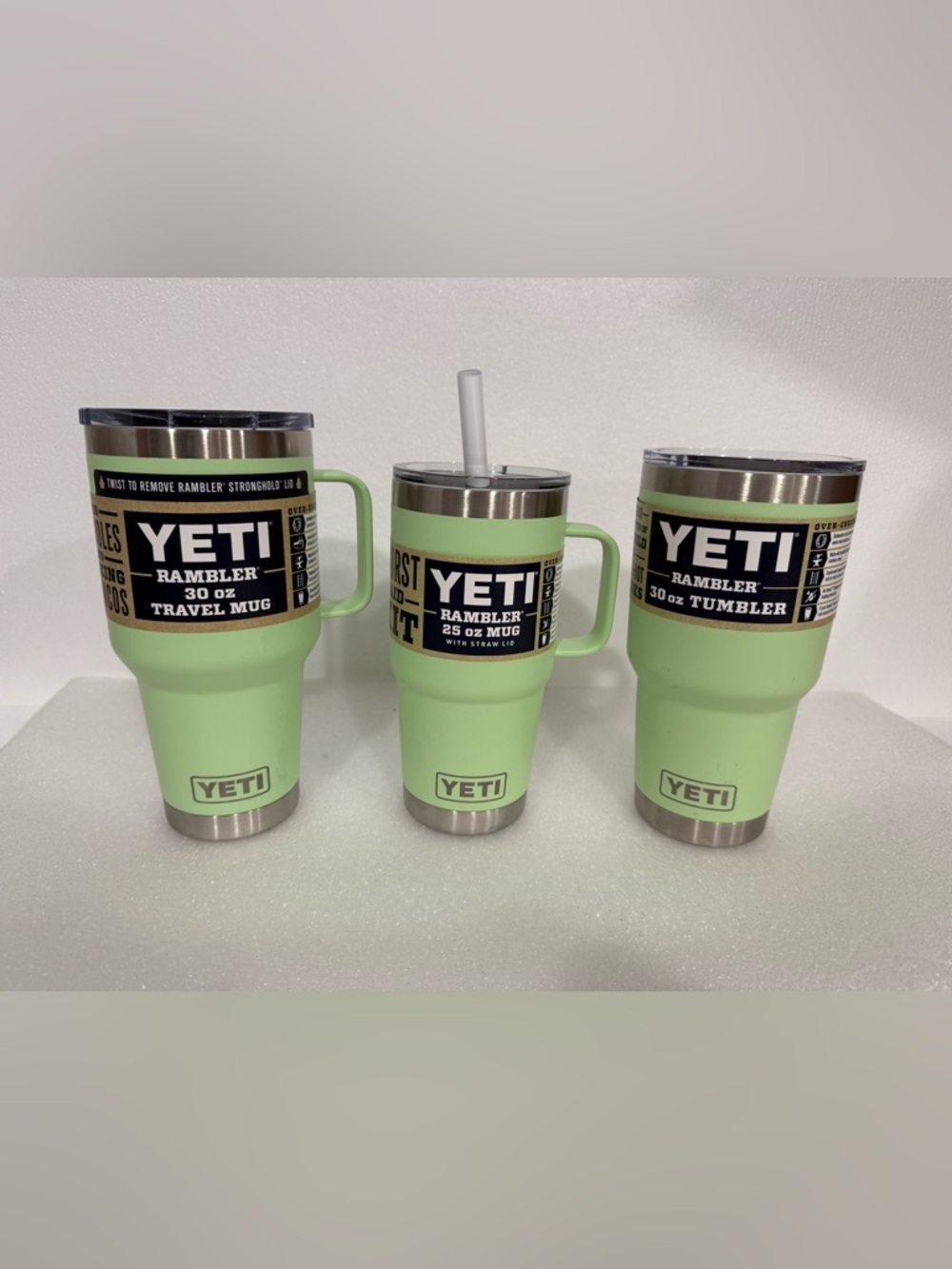 Set of 3 YETI Key lime